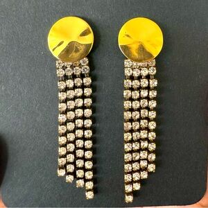 J Crew crystal drop earring never worn